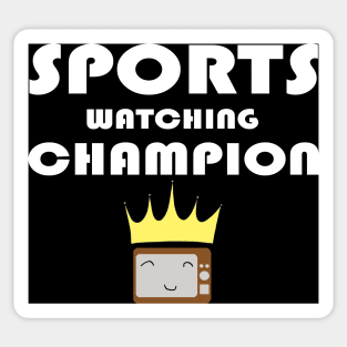 Sports Watching Champion Sticker